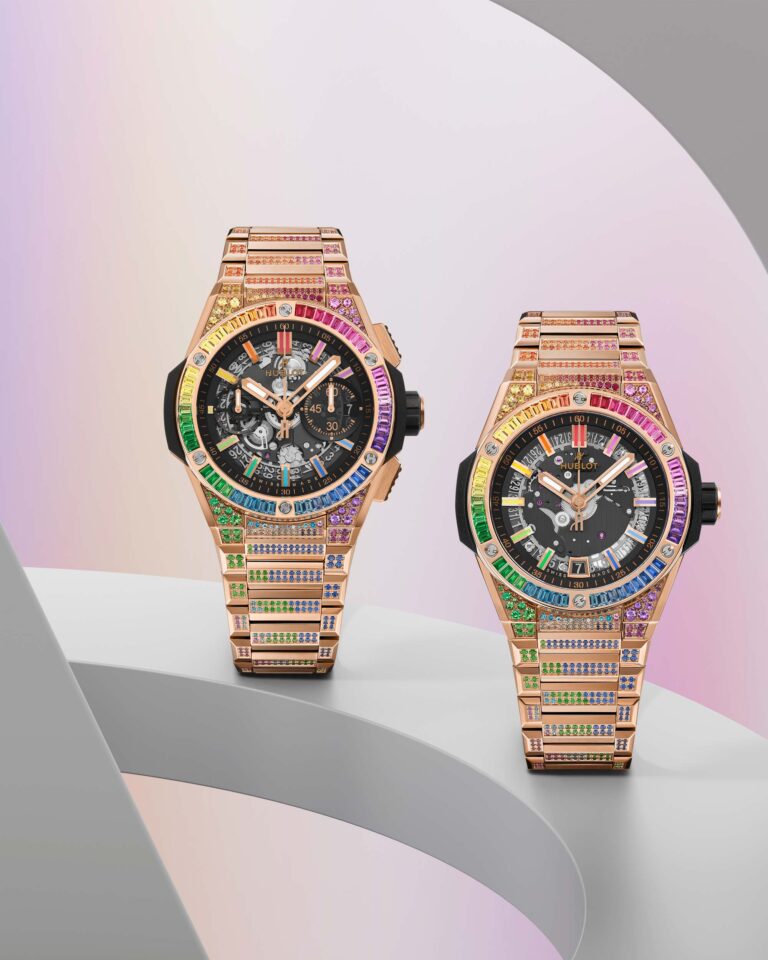 Новые модели Hublot Big Bang Unico Integrated Rainbow и Big Bang Unico Time Only Rainbow
