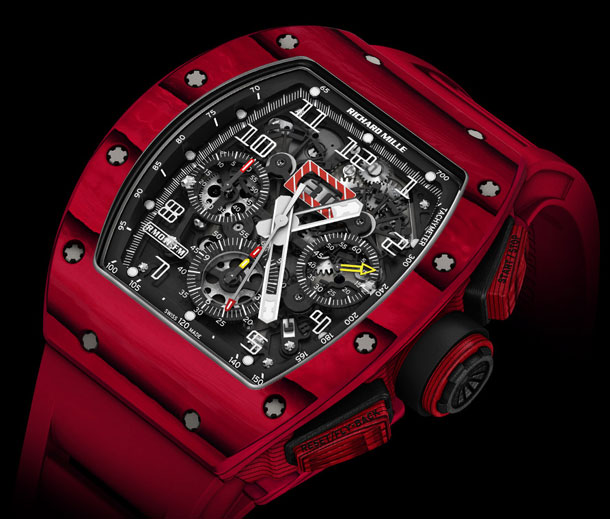 Richard-Mille-RM-011-Red-TPT-Quartz-automatic-flyback-chronograph-case