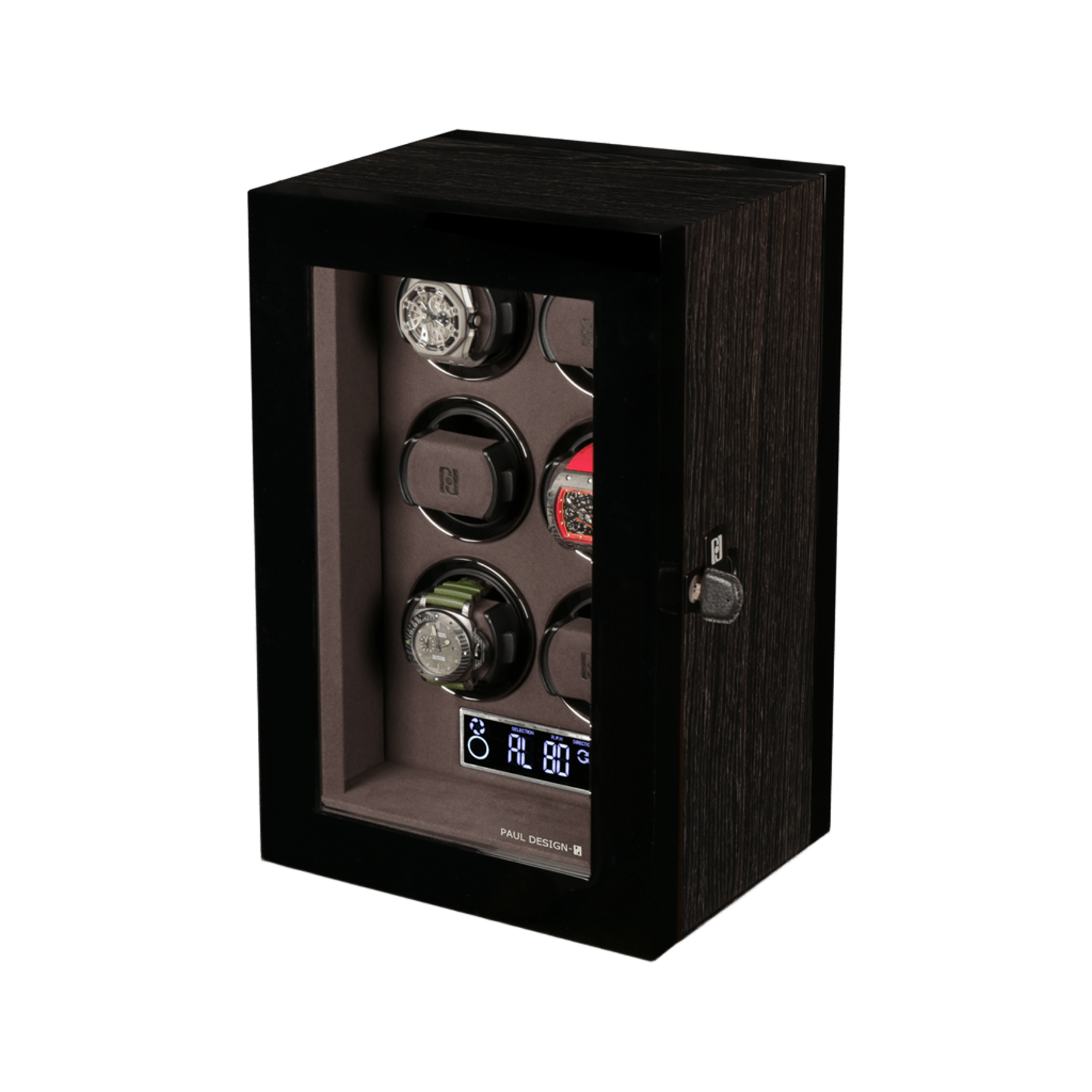 ШКАТУЛКА PAUL DESIGN С ПОДЗАВОДОМ ДЛЯ 6 ЧАСОВ