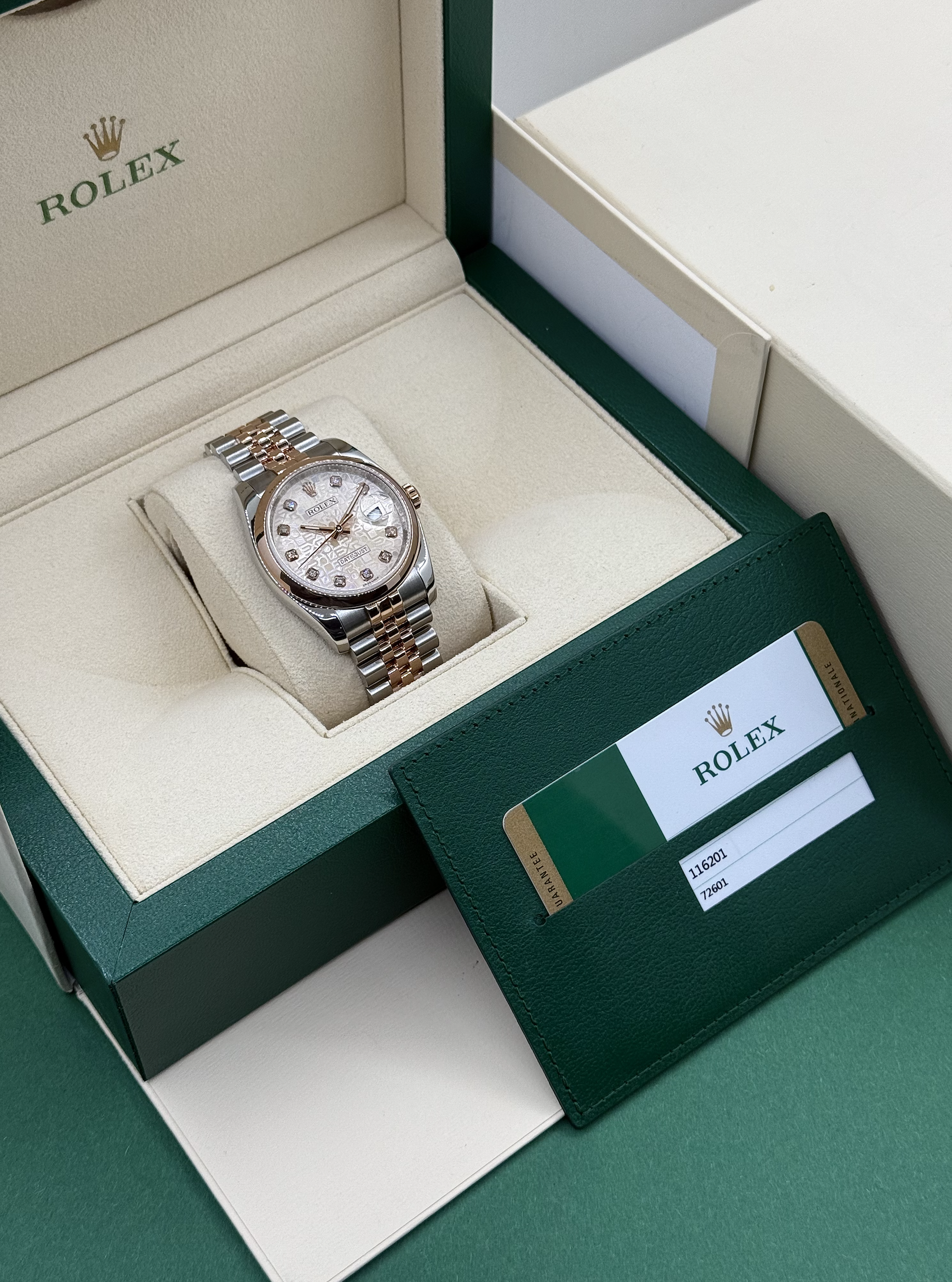 Rolex Datejust 36 mm Steel and Everose Gold