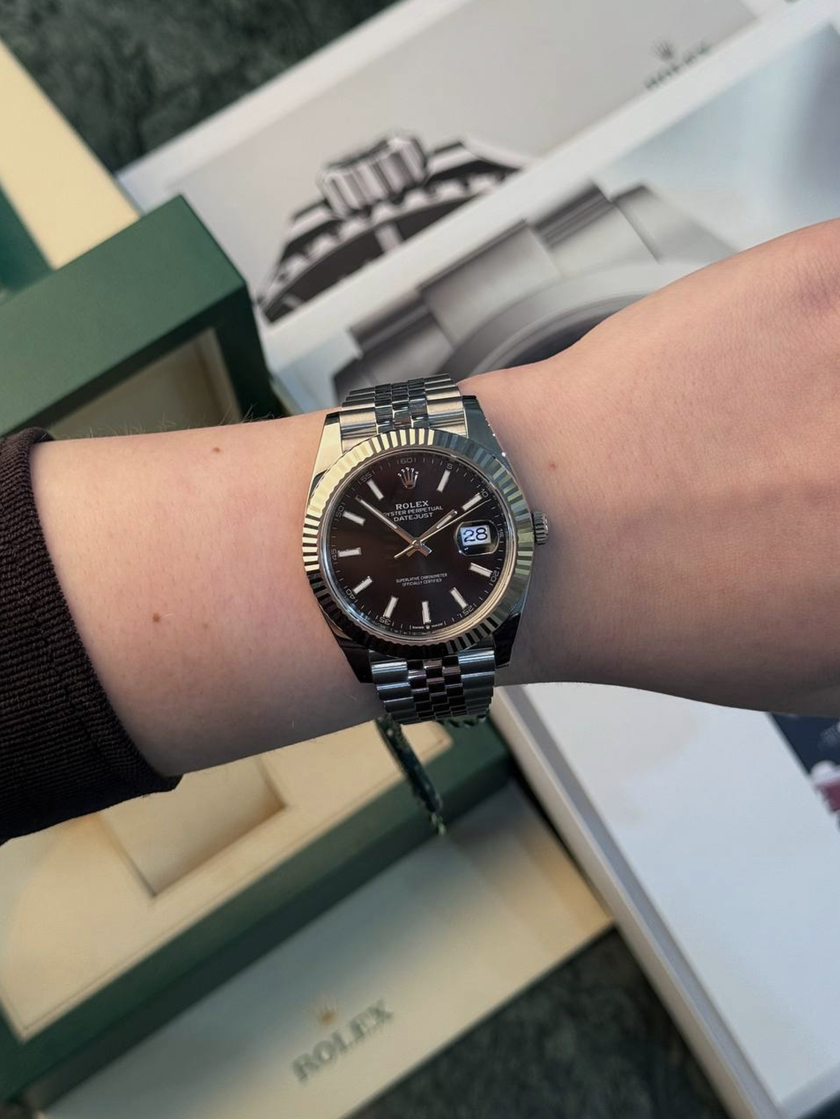 Rolex Datejust 41mm Steel and White Gold