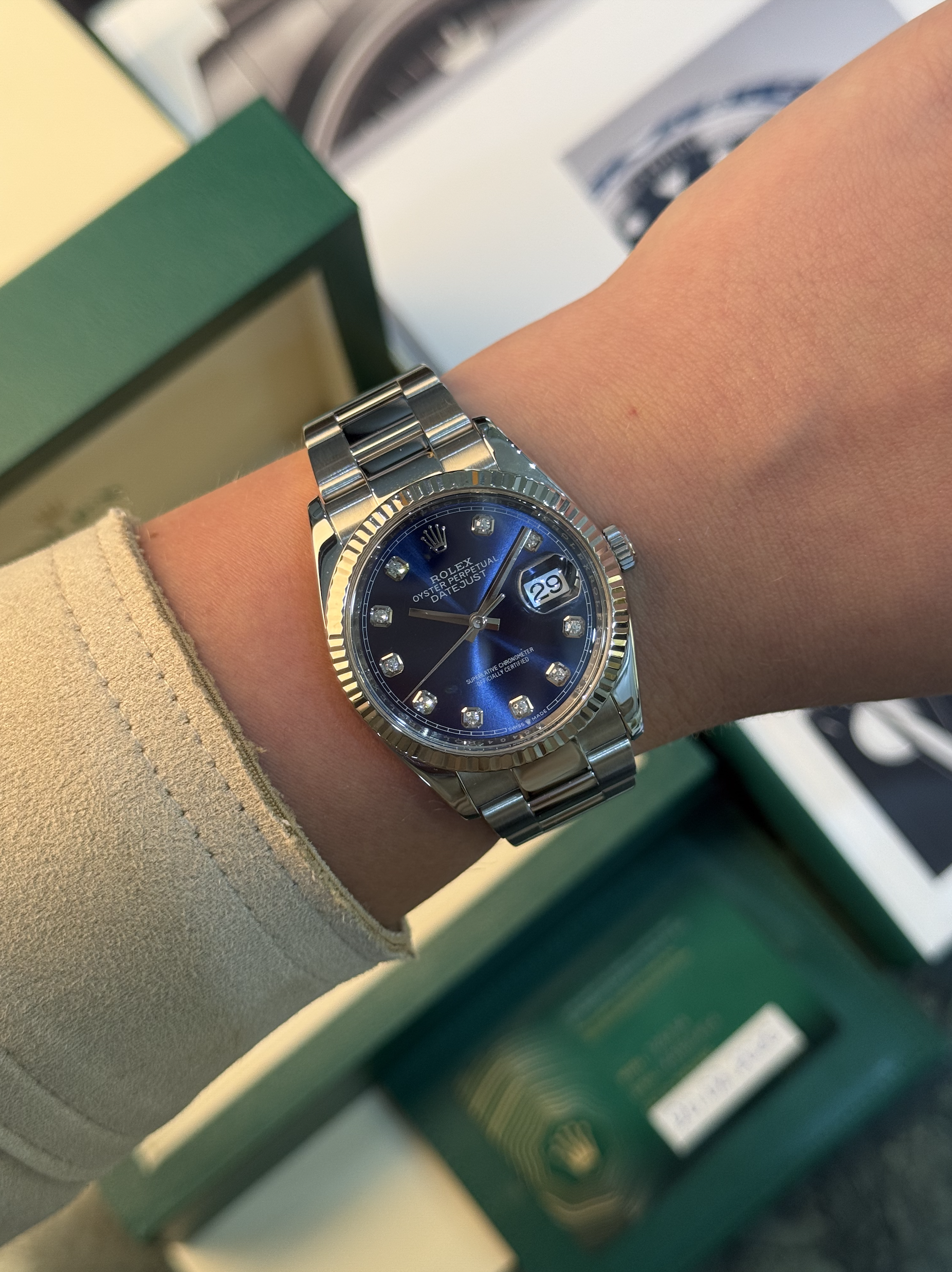 Rolex Datejust 36mm Steel and White Gold
