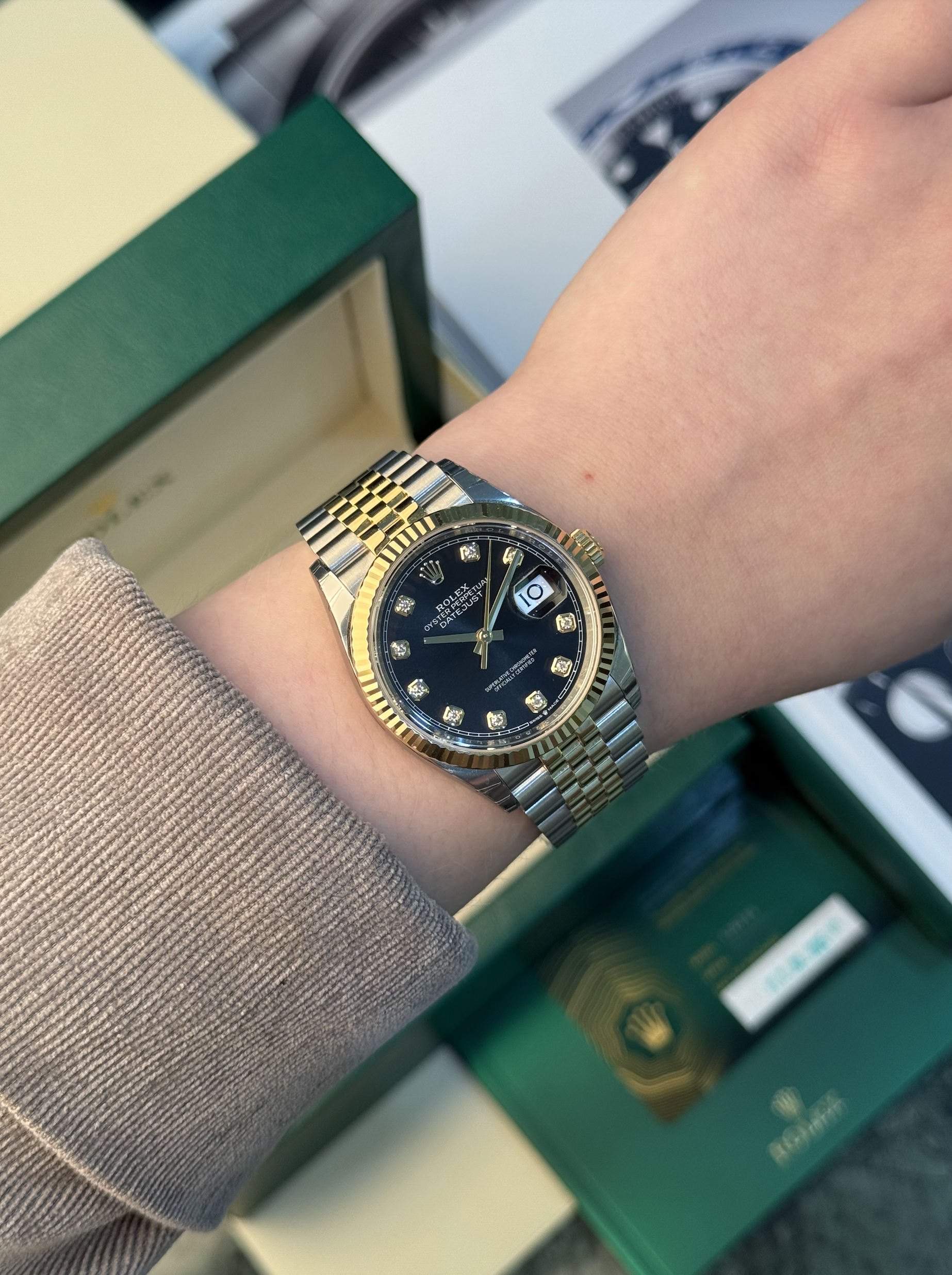 Rolex Datejust 36mm Steel and Yellow Gold
