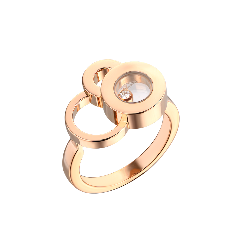 Кольцо Chopard Happy Diamonds Rose Gold