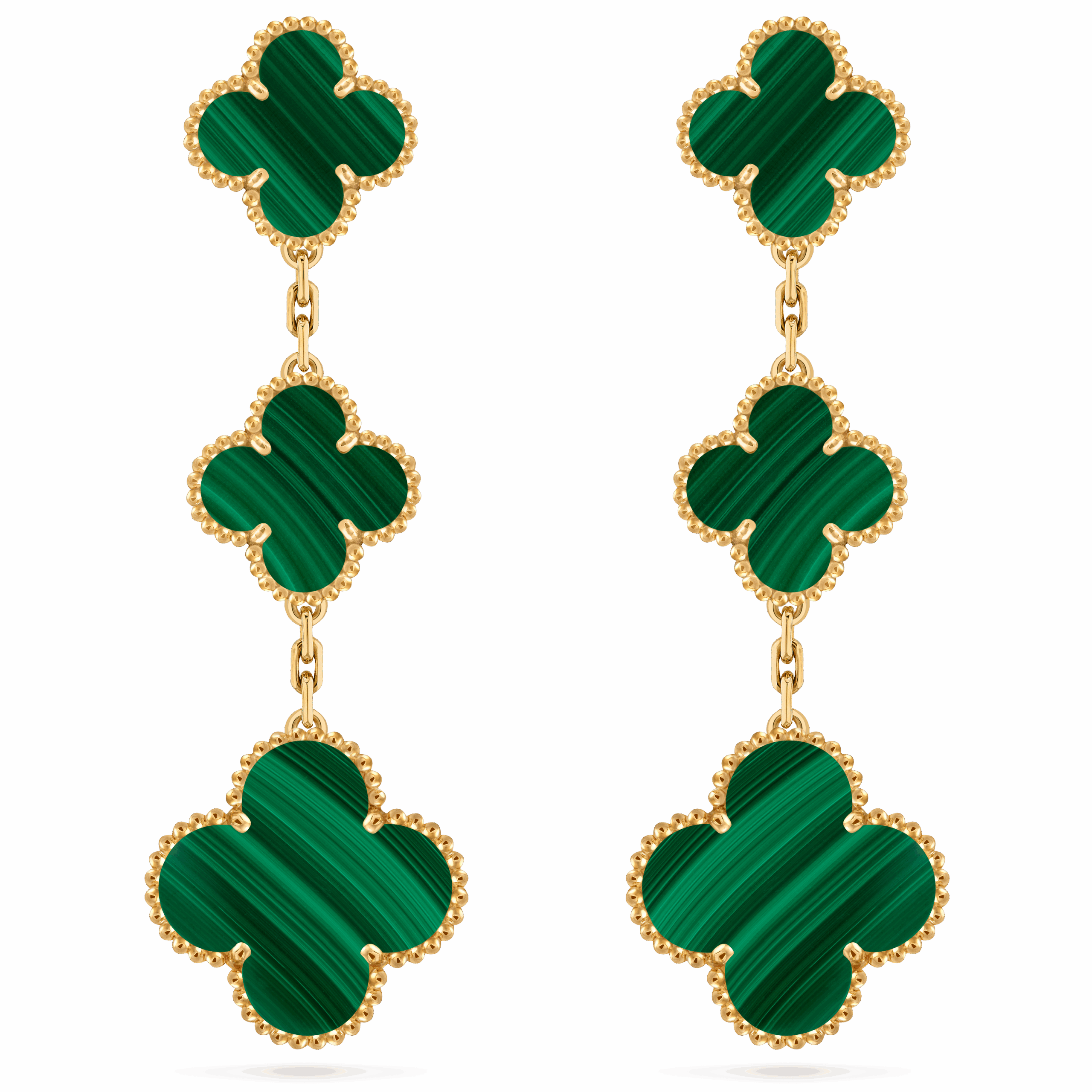 Серьги Van Cleef & Arpels Magic Alhambra earrings 3 motifs