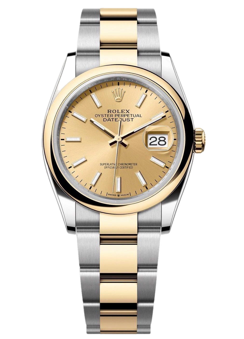 Rolex Datejust 36mm Steel And Yellow Gold 126203