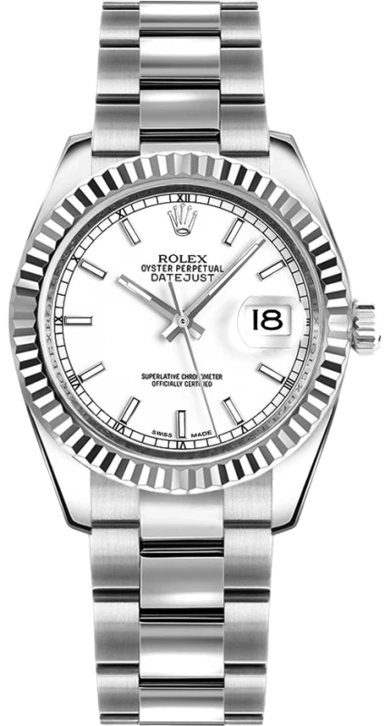 Rolex Datejust 31MM Steel and White Gold